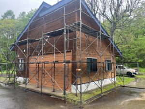 足場設置工事例｜長野県大町市